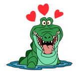 :Crocodile_love: